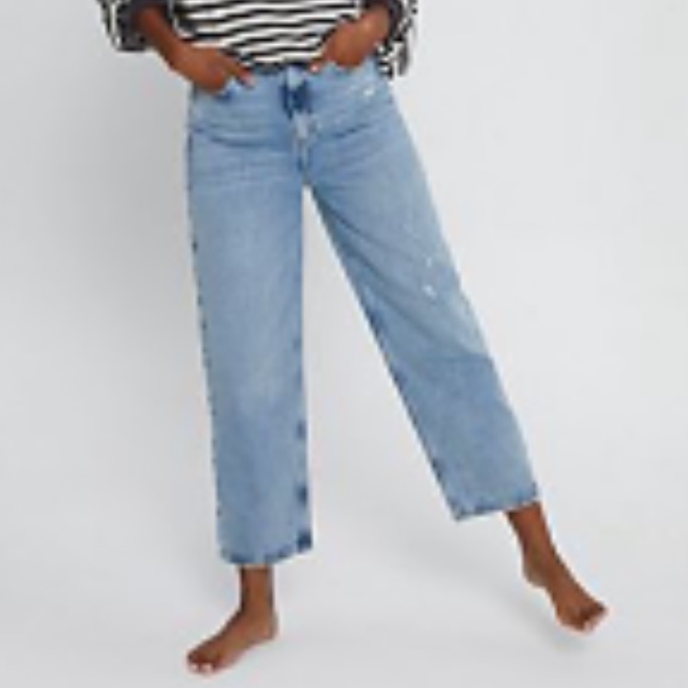 Free People We the Free Dad Jeans in Sunday Blue size 27